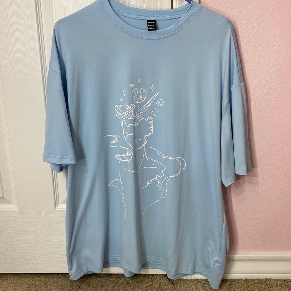 Shein never worn Size small Baby blue